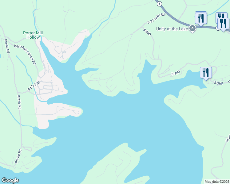 map of restaurants, bars, coffee shops, grocery stores, and more near 122 Windgate Drive in Sunrise Beach