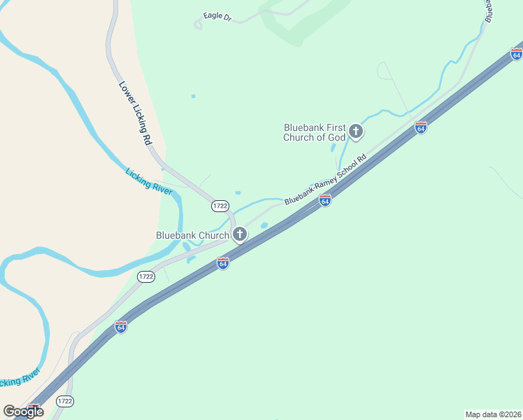 map of restaurants, bars, coffee shops, grocery stores, and more near 3200 Bluebank-Ramey School Road in Morehead