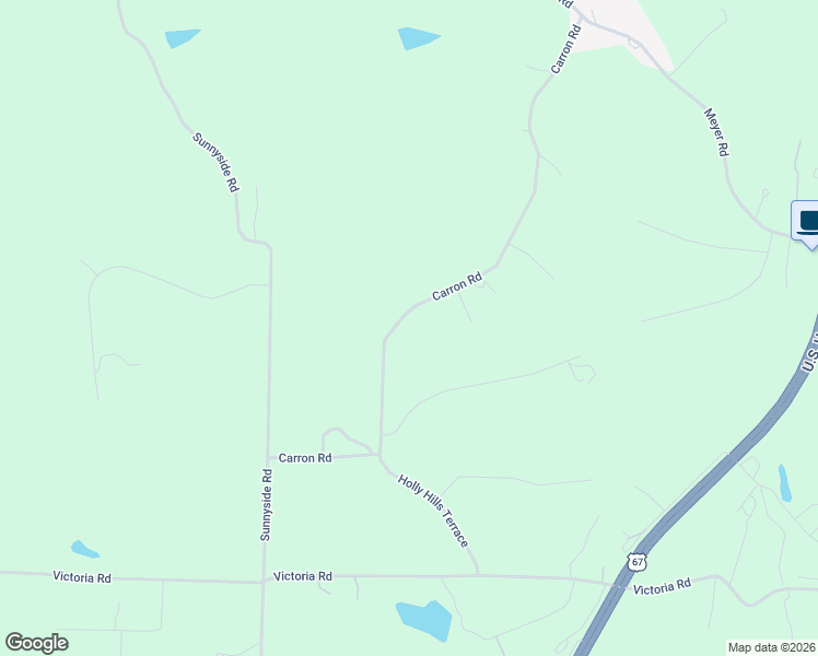map of restaurants, bars, coffee shops, grocery stores, and more near 3104 Carron Road in Festus