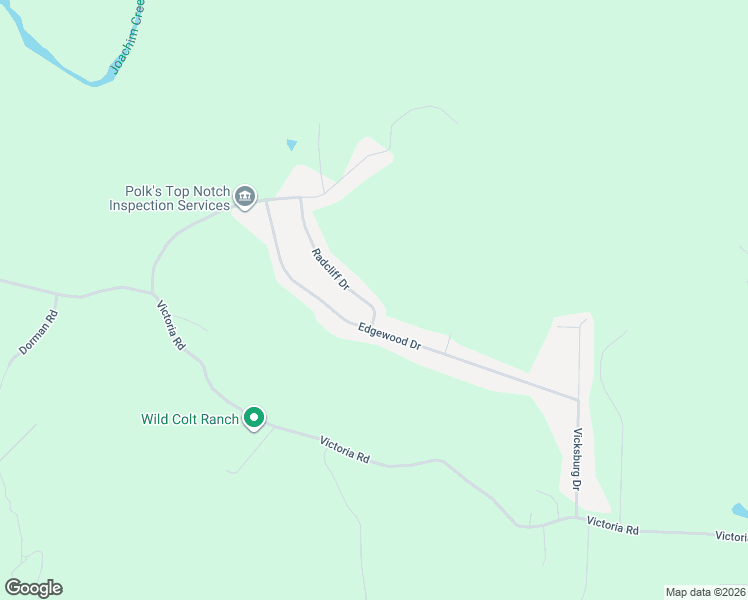 map of restaurants, bars, coffee shops, grocery stores, and more near 1307 Radcliff Drive in Festus