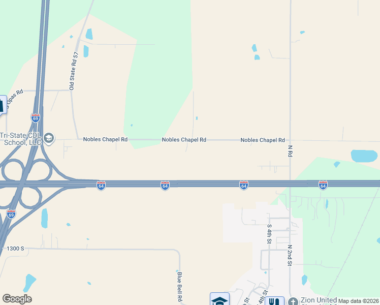 map of restaurants, bars, coffee shops, grocery stores, and more near 11499 Nobles Chapel Road in Elberfeld