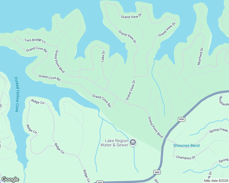 map of restaurants, bars, coffee shops, grocery stores, and more near 568 Grand Point Boulevard in Sunrise Beach