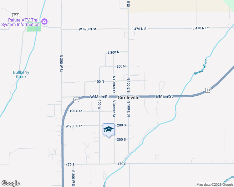 map of restaurants, bars, coffee shops, grocery stores, and more near 35 East Main Street in Circleville