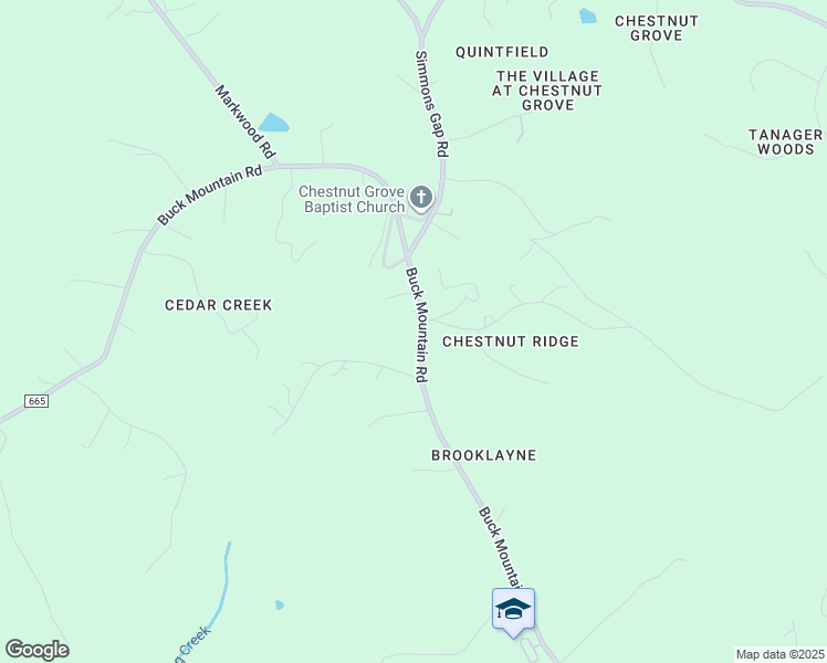 map of restaurants, bars, coffee shops, grocery stores, and more near 453 Buck Mountain Road in Earlysville