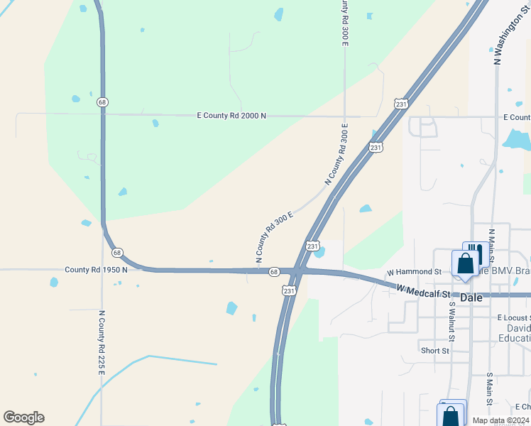map of restaurants, bars, coffee shops, grocery stores, and more near in Dale