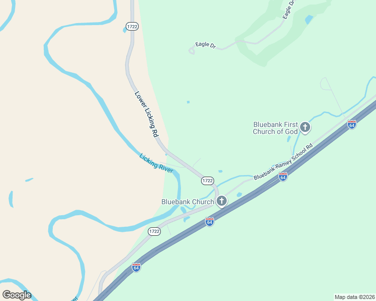 map of restaurants, bars, coffee shops, grocery stores, and more near 4408 Lower Licking Road in Morehead