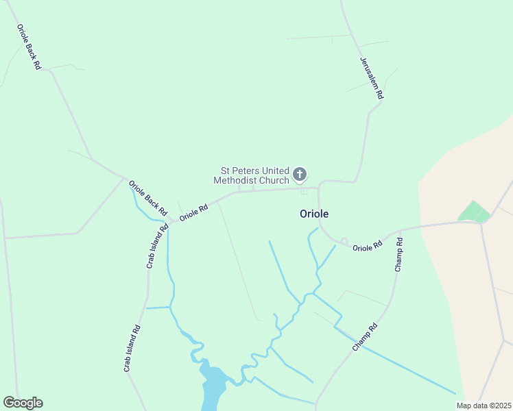map of restaurants, bars, coffee shops, grocery stores, and more near 27159 Oriole Road in Princess Anne