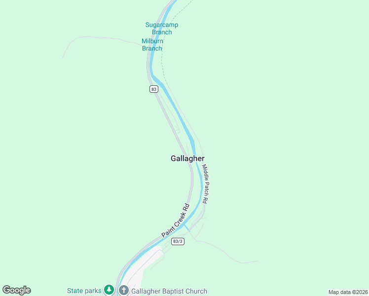 map of restaurants, bars, coffee shops, grocery stores, and more near in Gallagher