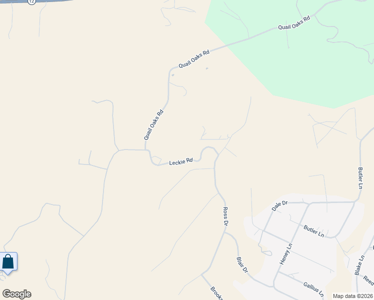 map of restaurants, bars, coffee shops, grocery stores, and more near 3290 Leckie Road in Valley Springs