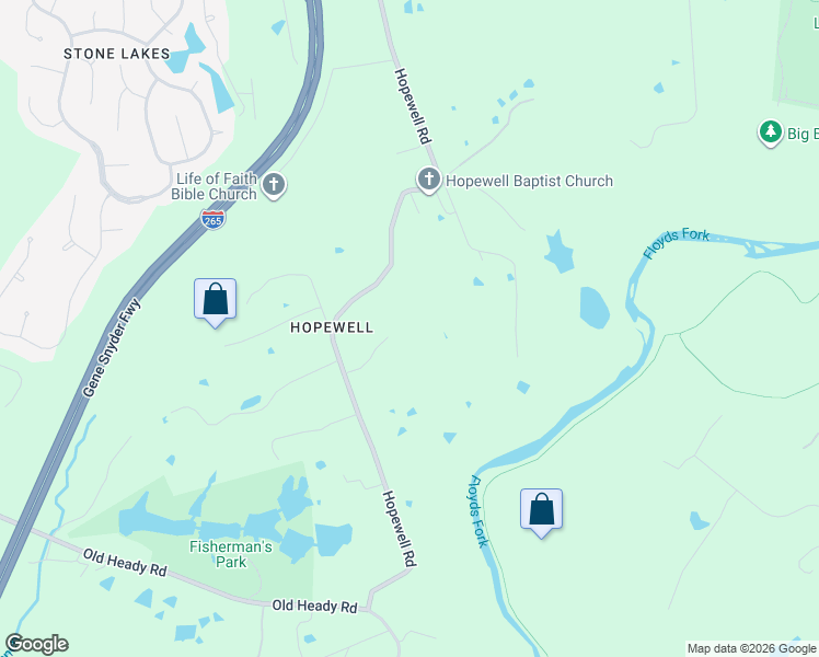 map of restaurants, bars, coffee shops, grocery stores, and more near 4413 Hopewell Road in Louisville