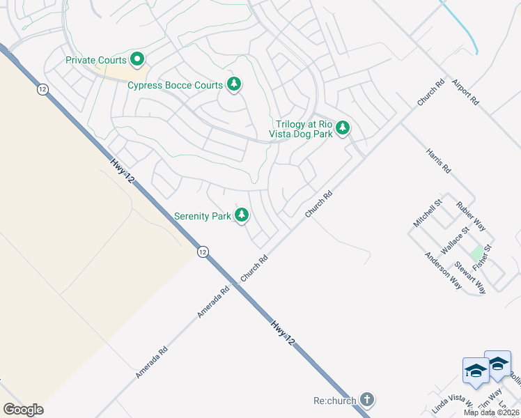 map of restaurants, bars, coffee shops, grocery stores, and more near 415 Pelican Place in Rio Vista