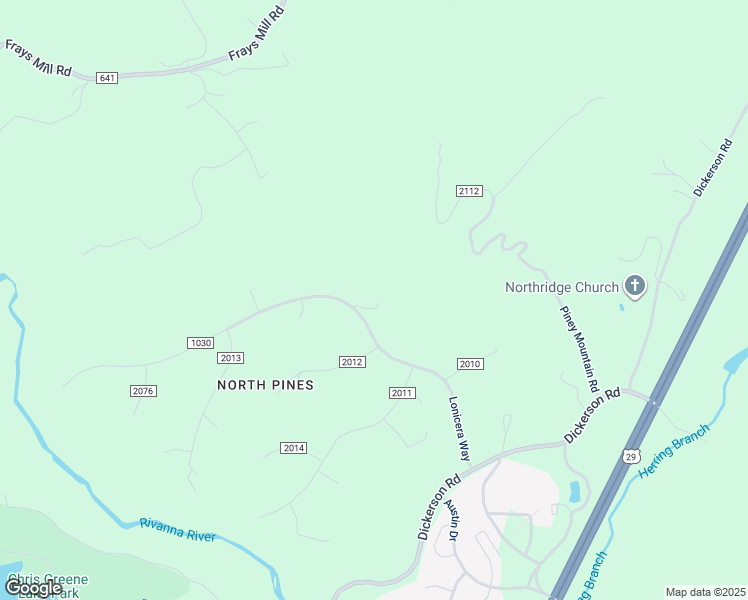 map of restaurants, bars, coffee shops, grocery stores, and more near 2214 Lonicera Way in Charlottesville