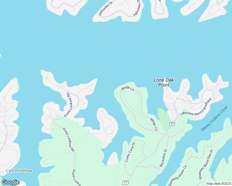map of restaurants, bars, coffee shops, grocery stores, and more near Wings Cir in Sunrise Beach