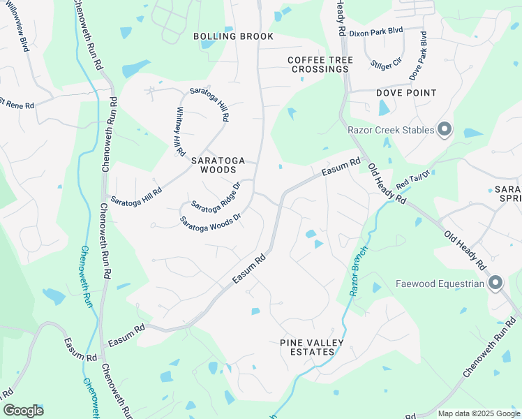 map of restaurants, bars, coffee shops, grocery stores, and more near 5105 Oaklawn Park Drive in Louisville