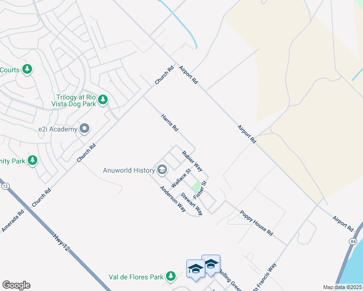 map of restaurants, bars, coffee shops, grocery stores, and more near 756 Rubier Way in Rio Vista
