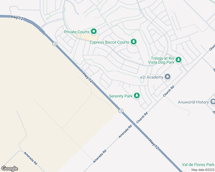 map of restaurants, bars, coffee shops, grocery stores, and more near 600 Falconcrest Way in Rio Vista