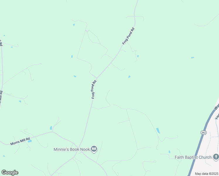 map of restaurants, bars, coffee shops, grocery stores, and more near 614 Frog Pond Road in Staunton