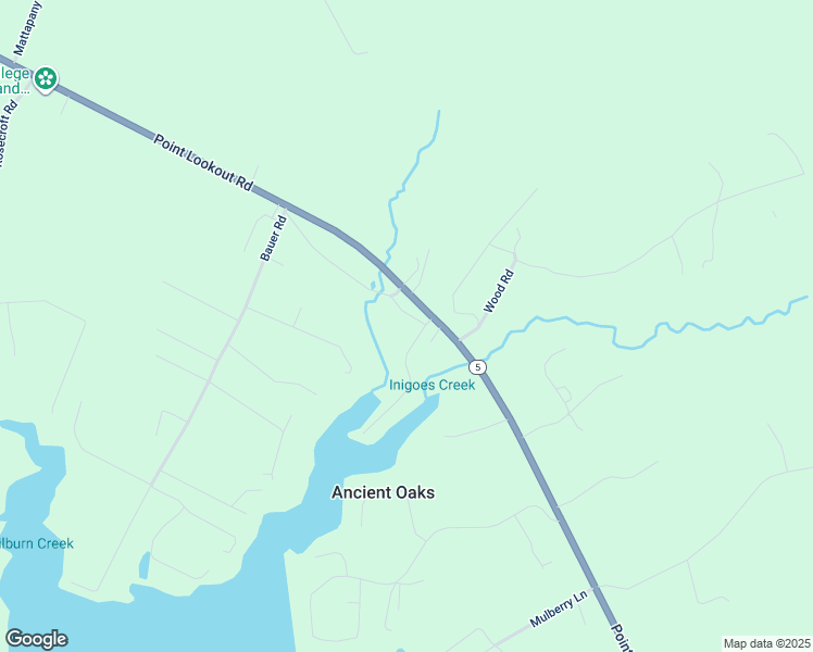 map of restaurants, bars, coffee shops, grocery stores, and more near 18499 Eighteen Wheel Drive in Lexington Park