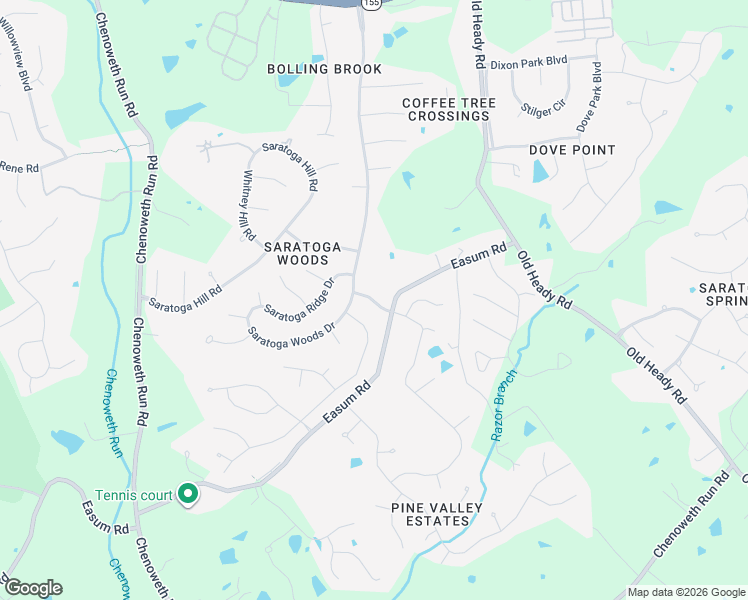 map of restaurants, bars, coffee shops, grocery stores, and more near Coventry Hill Road in Louisville