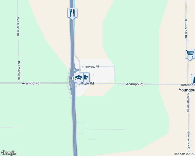 map of restaurants, bars, coffee shops, grocery stores, and more near 4755 Acampo Road in Acampo