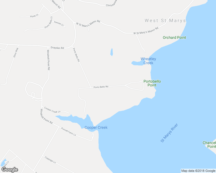 map of restaurants, bars, coffee shops, grocery stores, and more near Porto Bello Road in Drayden