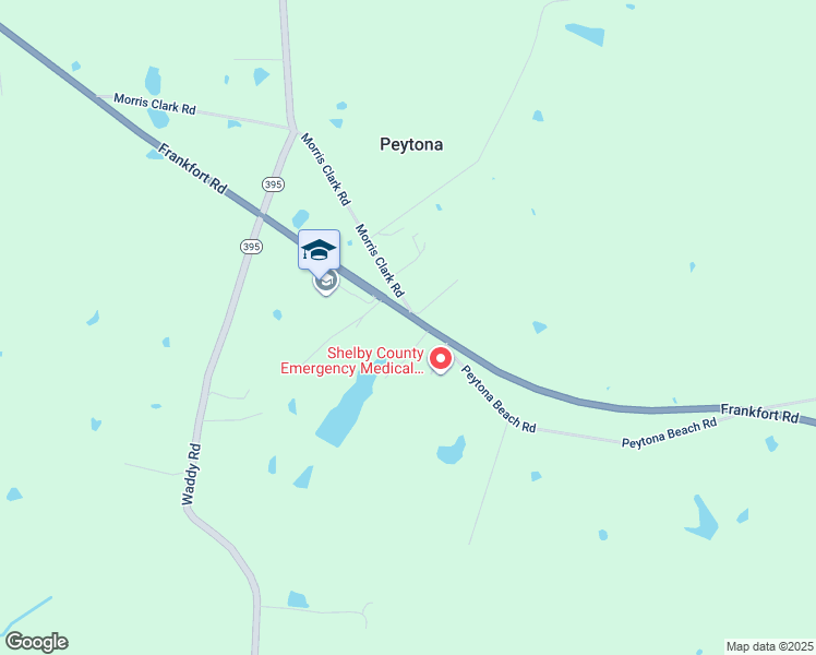 map of restaurants, bars, coffee shops, grocery stores, and more near 8544 Frankfort Road in Waddy