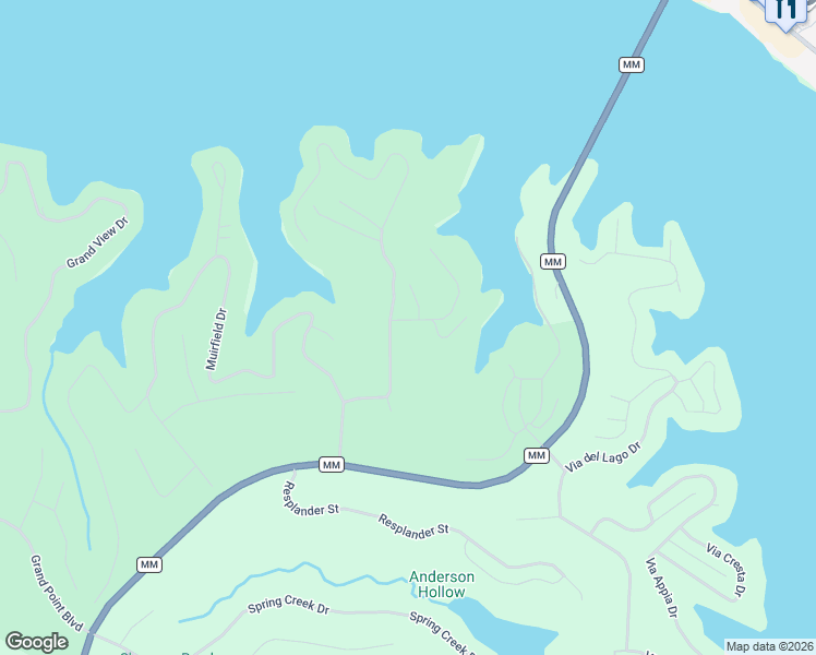 map of restaurants, bars, coffee shops, grocery stores, and more near 381 Las Campanas in Sunrise Beach