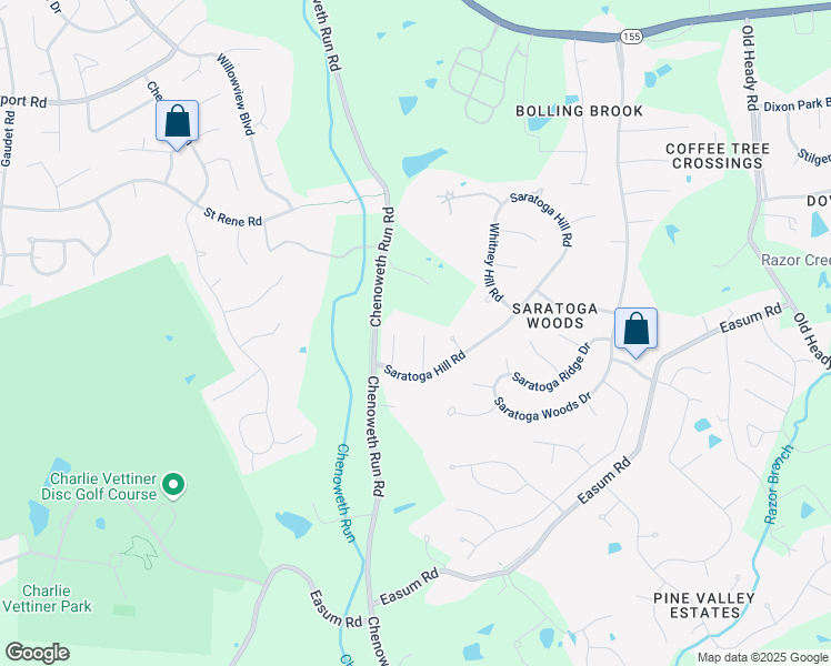 map of restaurants, bars, coffee shops, grocery stores, and more near 11201 Bakers Falls Court in Jeffersontown