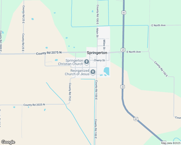 map of restaurants, bars, coffee shops, grocery stores, and more near 120-132 Cuma Street in Springerton