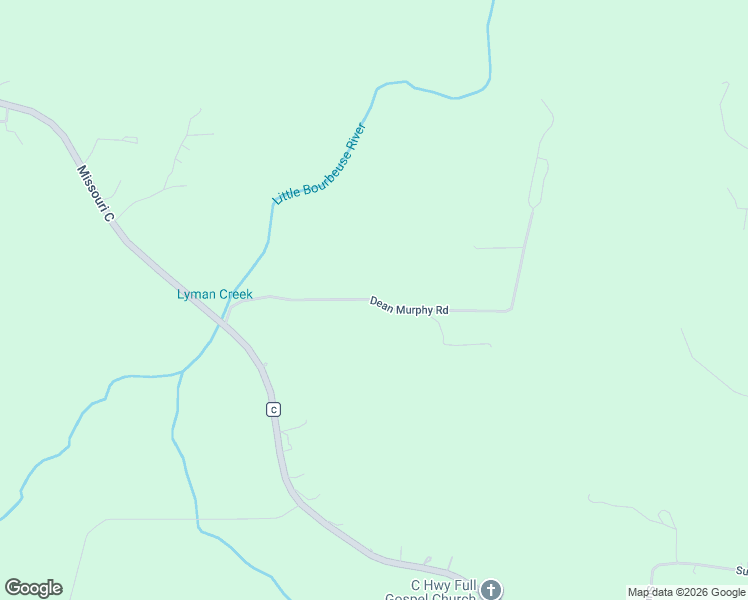 map of restaurants, bars, coffee shops, grocery stores, and more near Dean Murphy Road in Bourbon