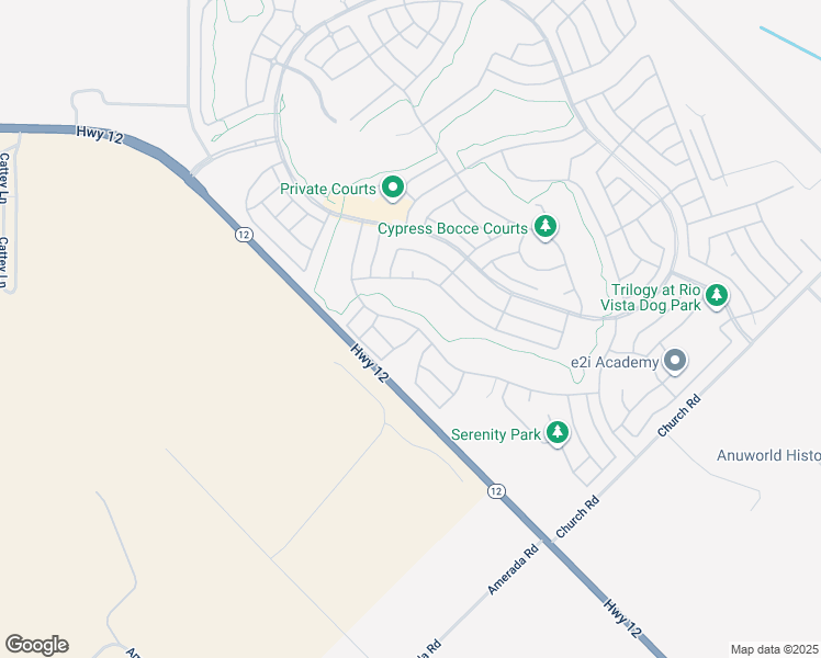 map of restaurants, bars, coffee shops, grocery stores, and more near 790 Osprey Ridge Drive in Rio Vista