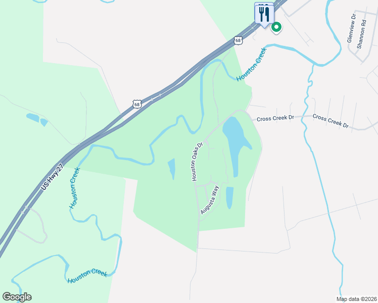 map of restaurants, bars, coffee shops, grocery stores, and more near 525 Houston Oaks Drive in Paris