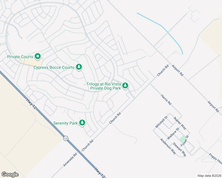 map of restaurants, bars, coffee shops, grocery stores, and more near 108 David Lamoree Way in Rio Vista