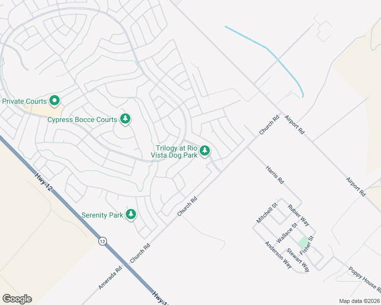 map of restaurants, bars, coffee shops, grocery stores, and more near 108 David Lamoree Way in Rio Vista