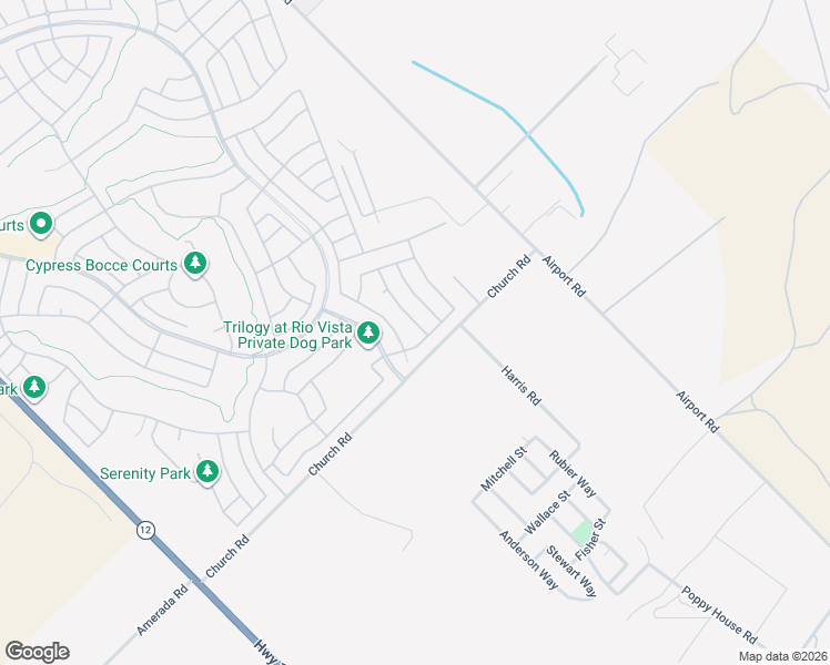 map of restaurants, bars, coffee shops, grocery stores, and more near 505 Silver Ridge Drive in Rio Vista