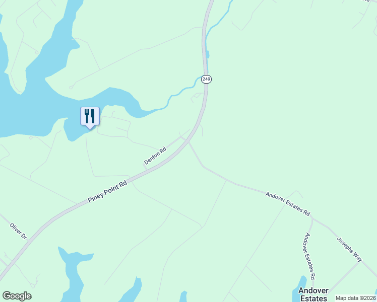 map of restaurants, bars, coffee shops, grocery stores, and more near 18920 Piney Point Road in Valley Lee