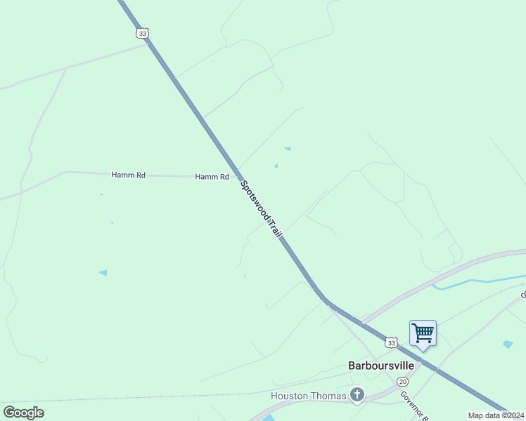 map of restaurants, bars, coffee shops, grocery stores, and more near 5131 Spotswood Trail in Barboursville
