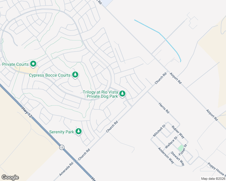 map of restaurants, bars, coffee shops, grocery stores, and more near 108 David Lamoree Way in Rio Vista