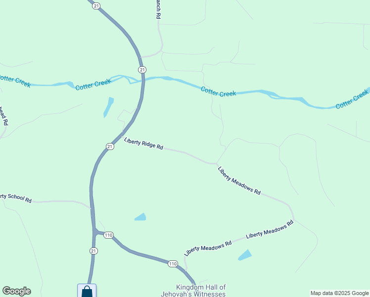 map of restaurants, bars, coffee shops, grocery stores, and more near 4563 Liberty Ridge Road in De Soto