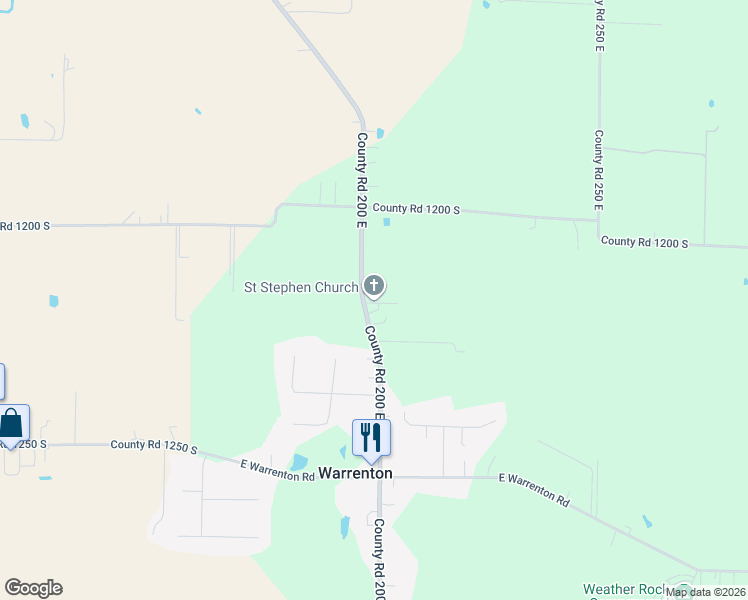 map of restaurants, bars, coffee shops, grocery stores, and more near in Gibson County