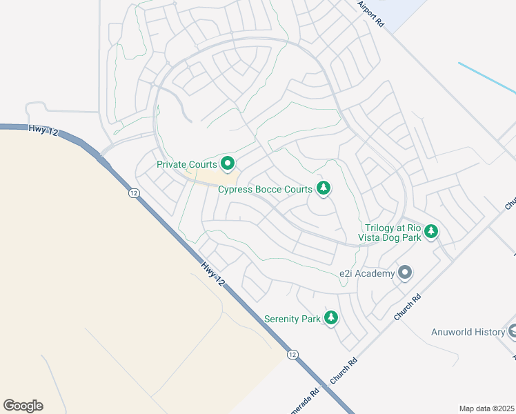 map of restaurants, bars, coffee shops, grocery stores, and more near 716 Turnberry Terrace in Rio Vista
