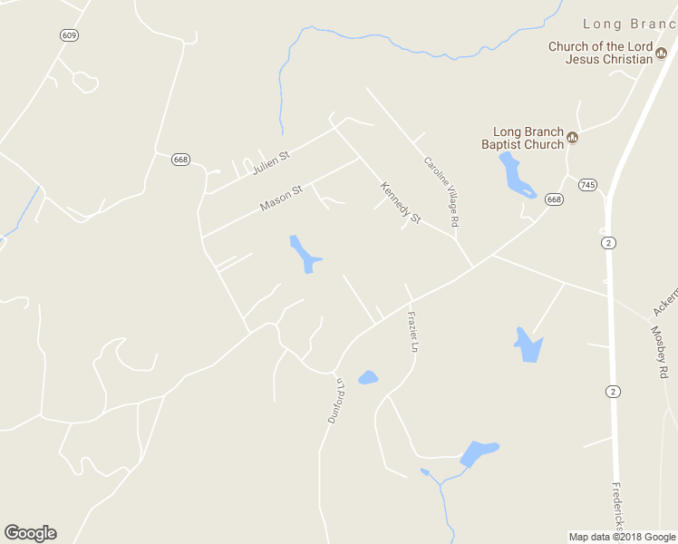 map of restaurants, bars, coffee shops, grocery stores, and more near 13921 Long Branch Road in Woodford