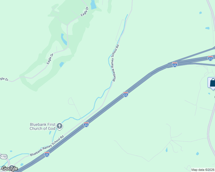 map of restaurants, bars, coffee shops, grocery stores, and more near 2190 Bluebank-Ramey School Road in Morehead