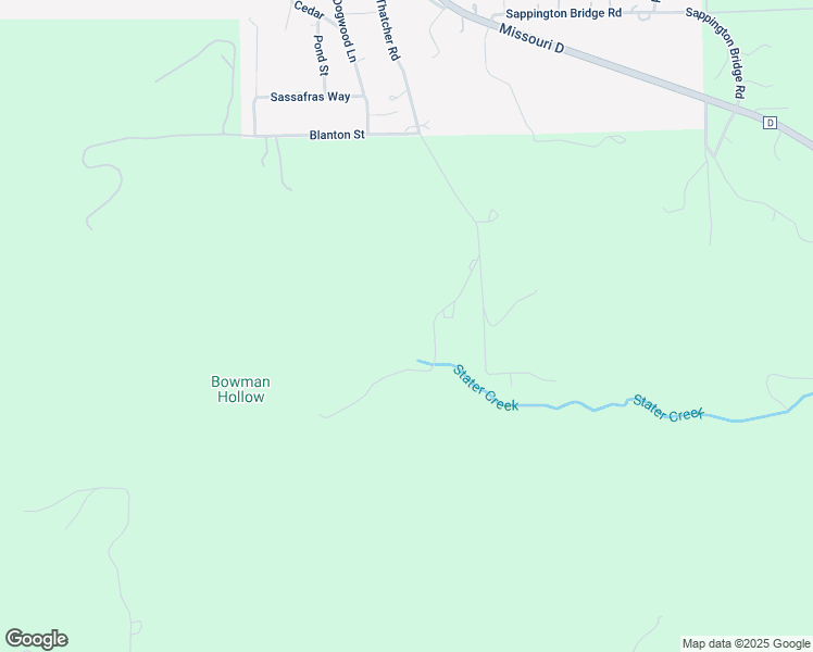 map of restaurants, bars, coffee shops, grocery stores, and more near Thatcher Road in Crawford County
