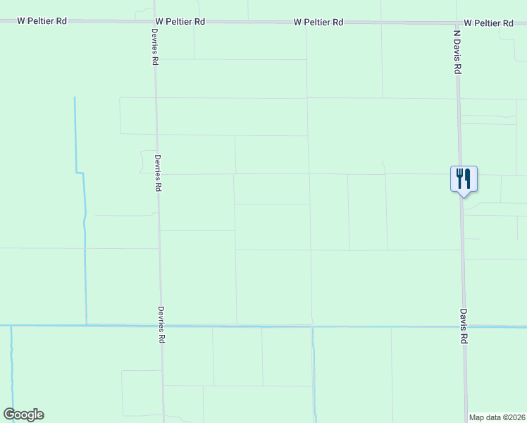 map of restaurants, bars, coffee shops, grocery stores, and more near 21610 Devries Road in Lodi
