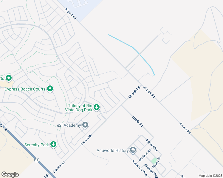 map of restaurants, bars, coffee shops, grocery stores, and more near 422 Saddle Rock Lane in Rio Vista