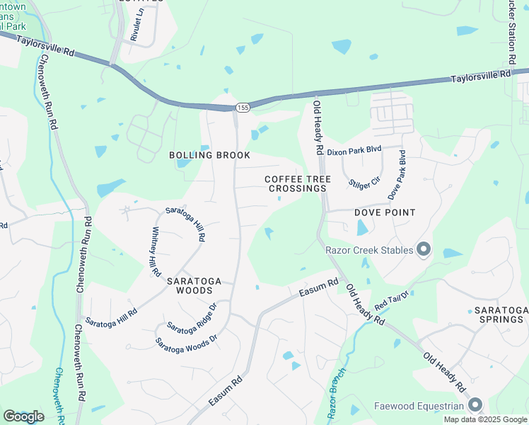 map of restaurants, bars, coffee shops, grocery stores, and more near 11710 Fountain Hall Court in Louisville