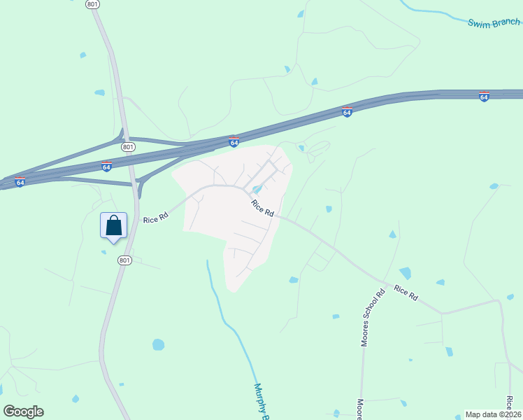 map of restaurants, bars, coffee shops, grocery stores, and more near 500 Rice Road in Morehead