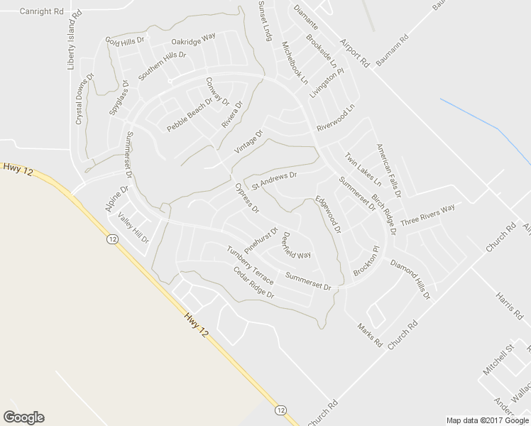 map of restaurants, bars, coffee shops, grocery stores, and more near 680 Cypress Drive in Rio Vista