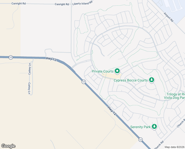 map of restaurants, bars, coffee shops, grocery stores, and more near 177 Heatherwood Lane in Rio Vista
